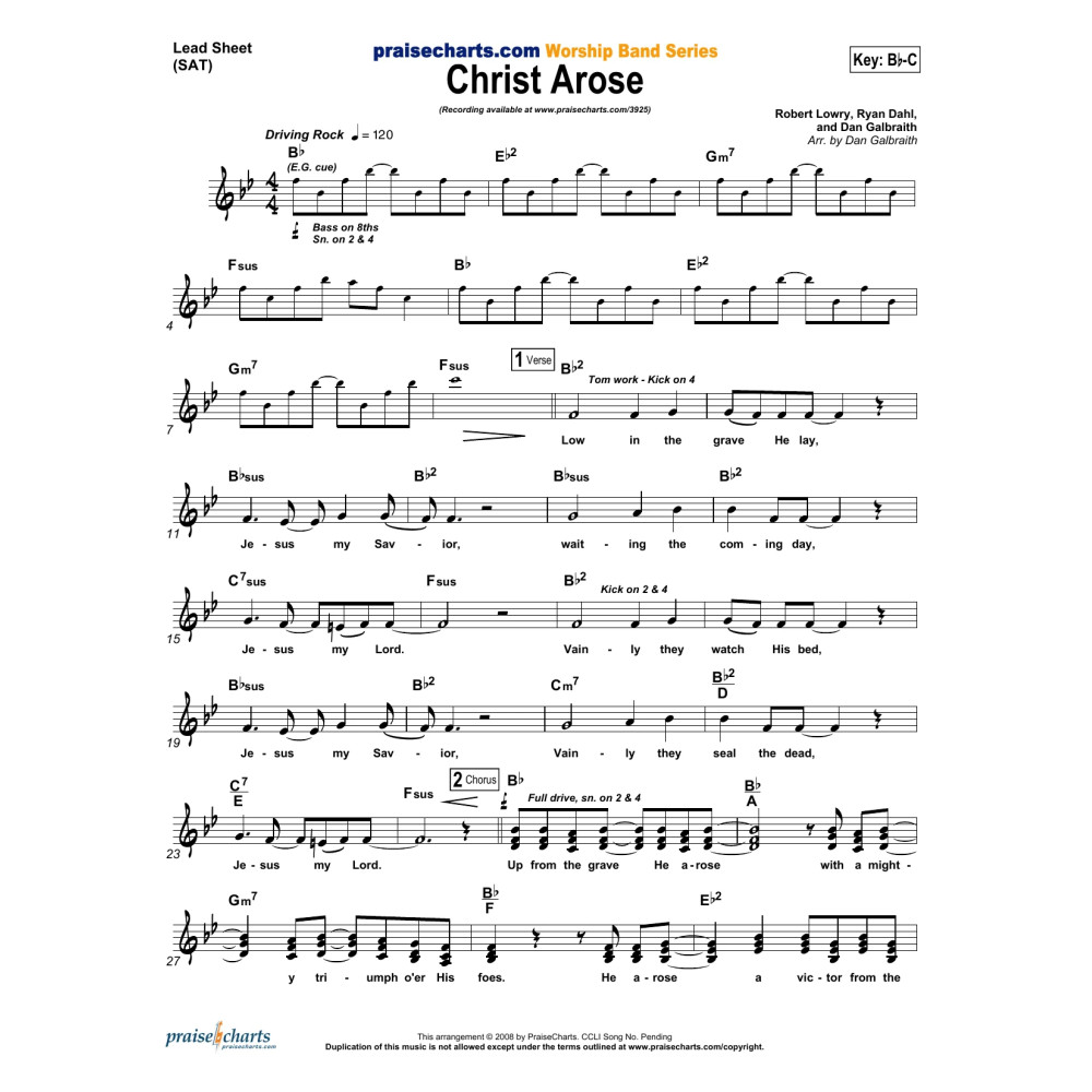 Christ Arose - Orchestration